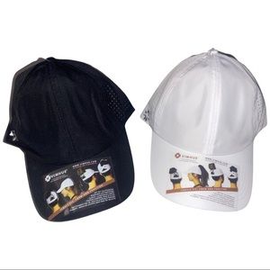 Adjustable Hats for women in black and white